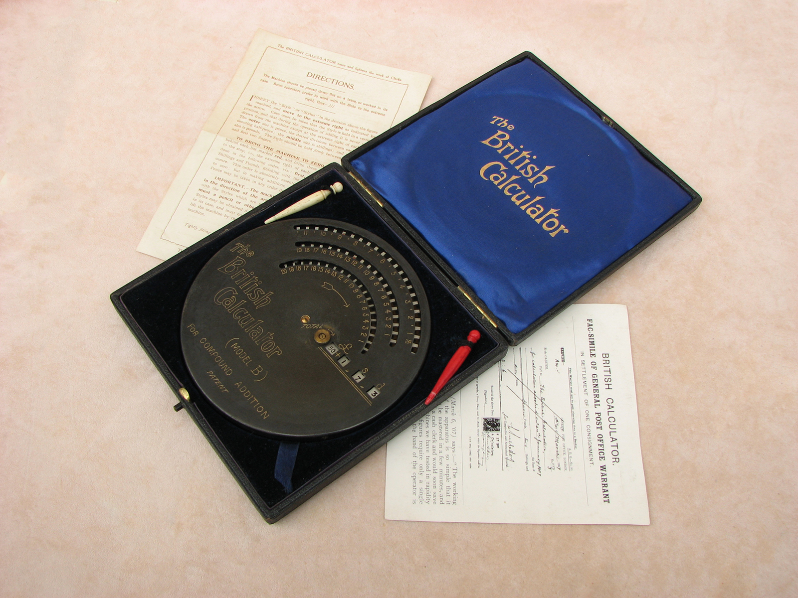 Early BriCal Money Calculator by T J Marshall circa 1907